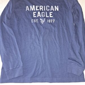 American Eagle Outfitters Navy Graphic Tee